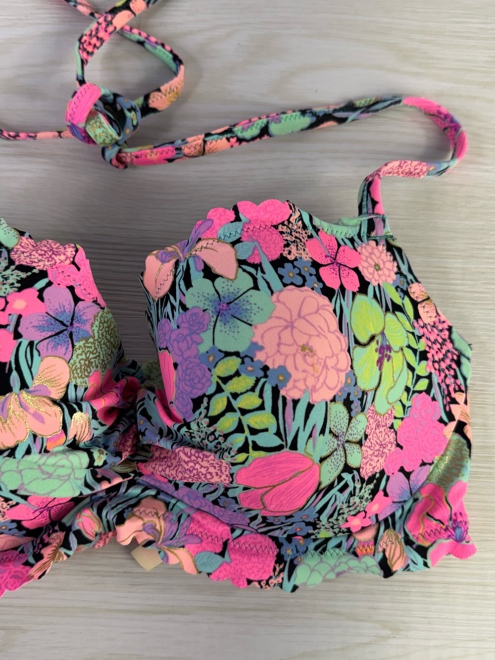 Victoria's Secret Fluorescent Bikini with Adjustable Straps size 34D - Picture 2 of 4